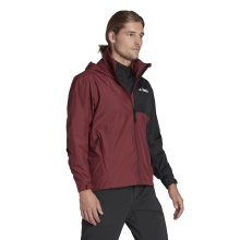 adidas Rain Jacket Terrex Multi Rain.Rdy 2-Layer (breathable, waterproof, 2.5 layers) burgundy Men